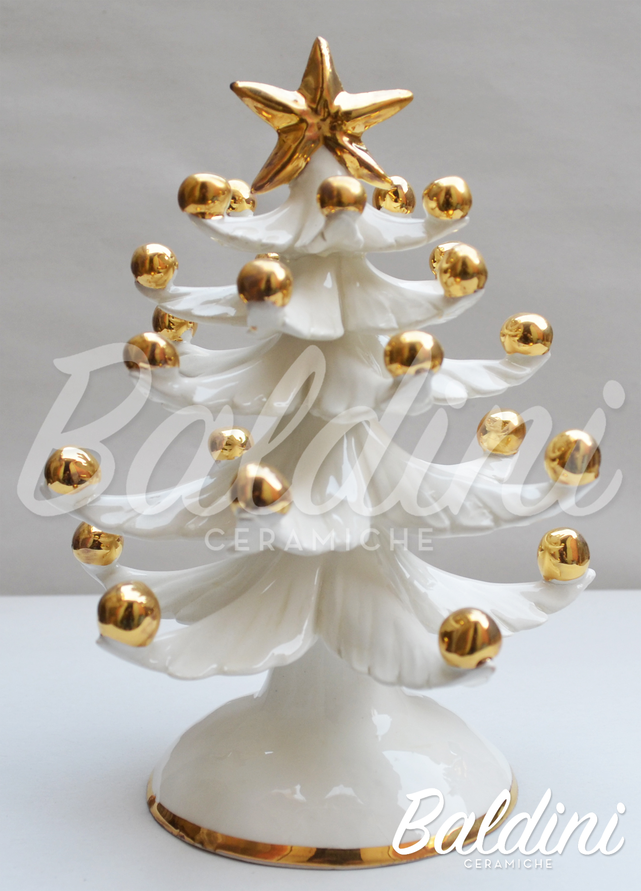 Albero Di Natale Zecchino Doro.Alberello Di Natale Con Oro Zecchino Capodimonte Baldini Ceramiche